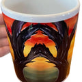 White glossy mug- The trauma tree