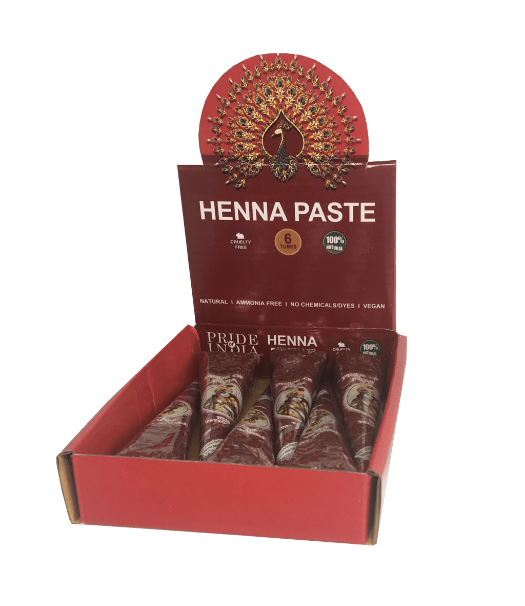 Herbal Henna Tattoo Mehendi Paste   - 1.25oz Tube (100% Natural)