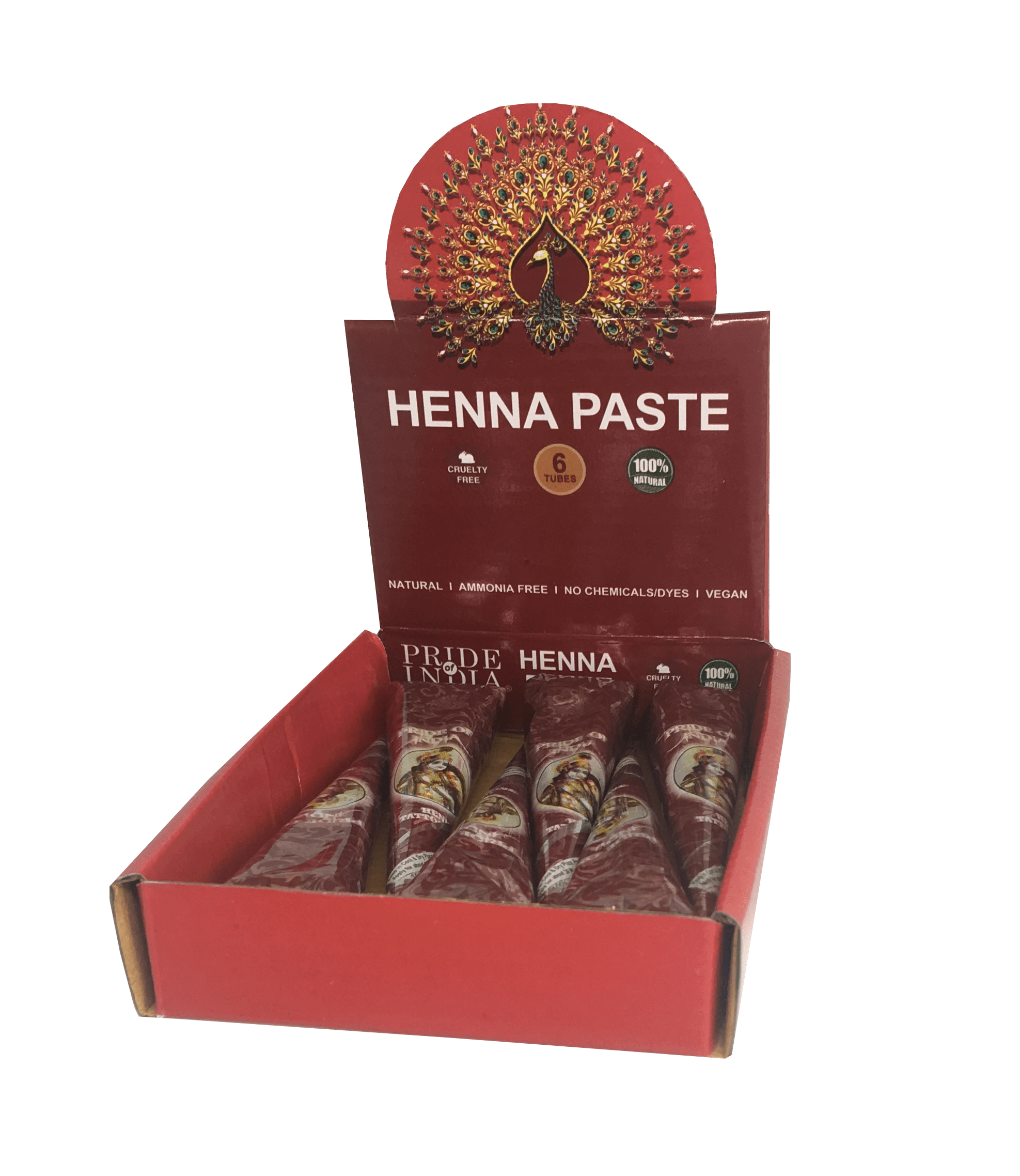 Herbal Henna Tattoo Mehendi Paste   - 1.25oz Tube (100% Natural)