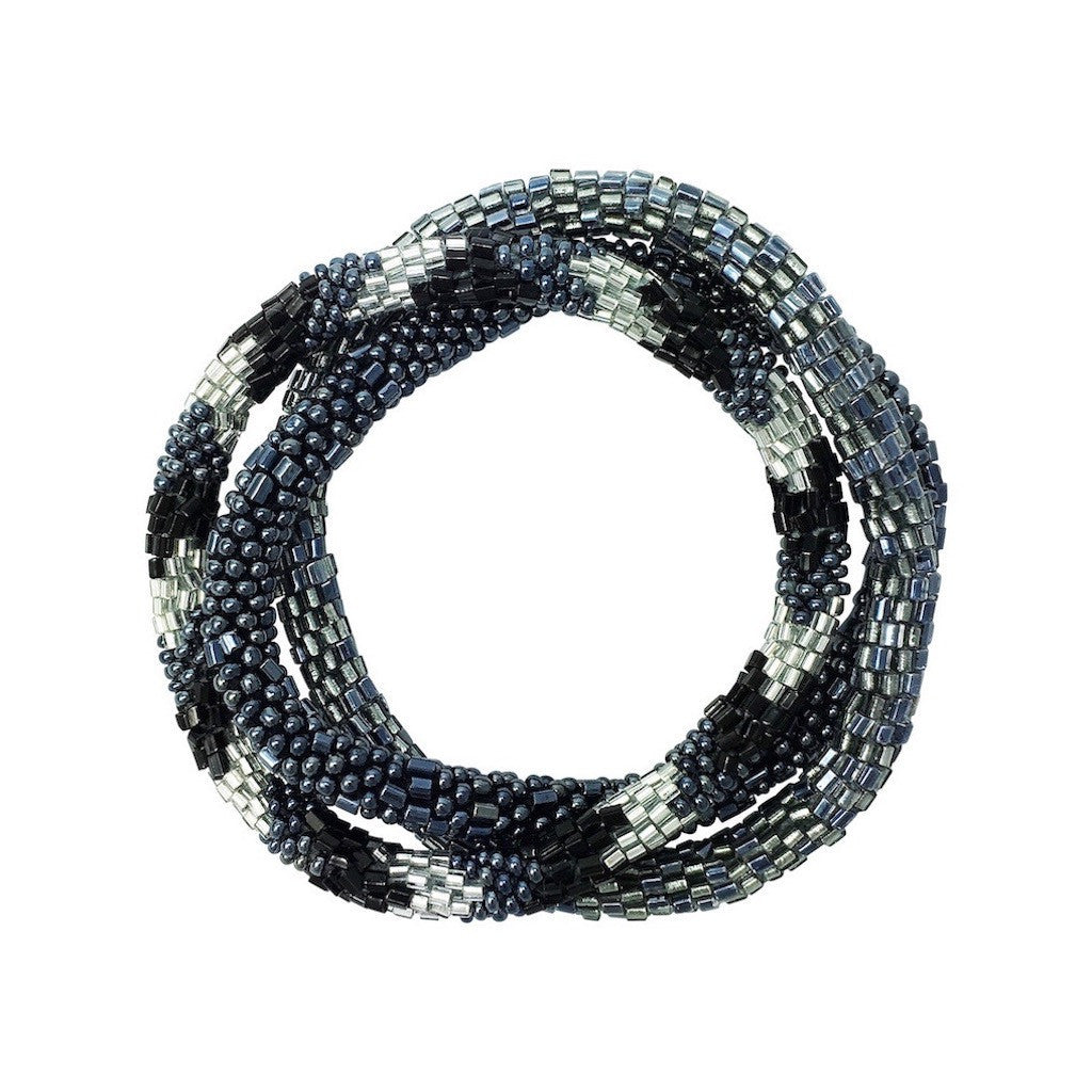 Gunmetal Gray Roll-On Bracelets