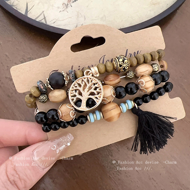 Bohemian Style Bead Geometric Bracelet