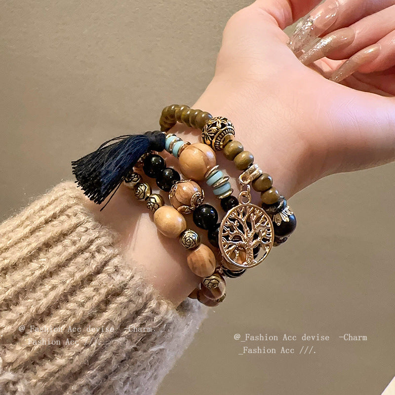 Bohemian Style Bead Geometric Bracelet