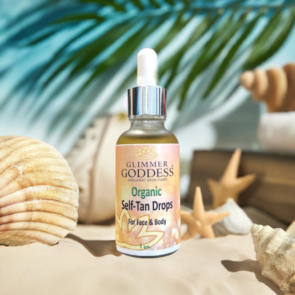 Organic Self Tan Drops with DHA – Customizable Face & Body Tanning Drops for Gradual Glow